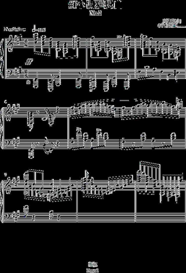 #f小调狂想曲No.2钢琴谱
