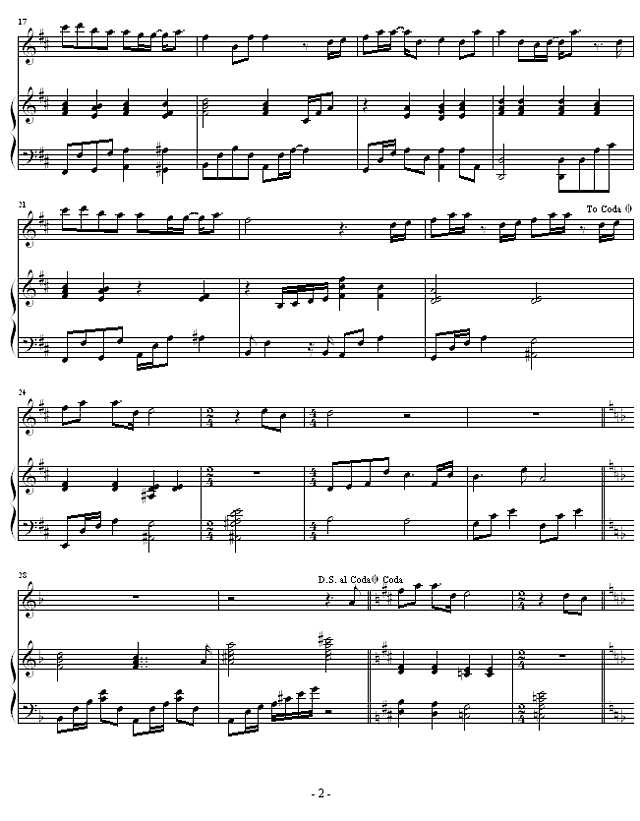 我的爱-弹唱版钢琴谱