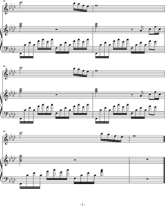 来生缘-弹唱钢琴谱