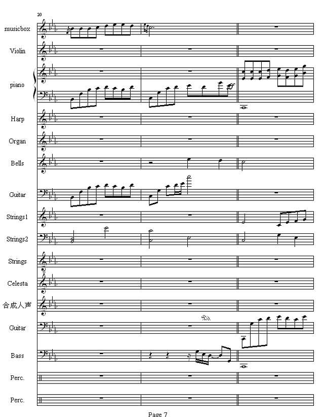 流莺的归属钢琴谱
