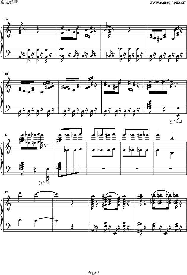 致爱丽丝-新版钢琴谱