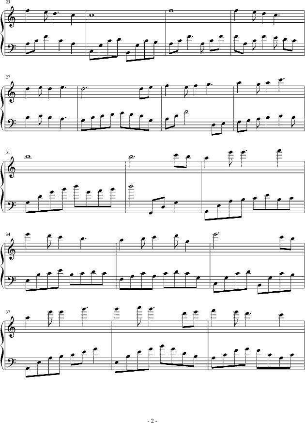 我们的纪念钢琴谱