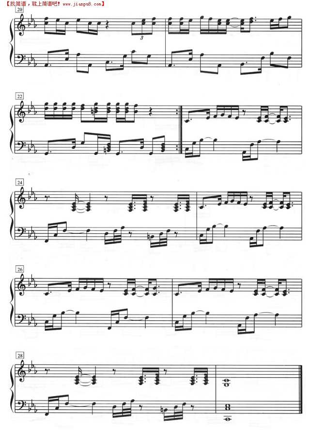 火车叨位去（钢琴五线谱）钢琴谱