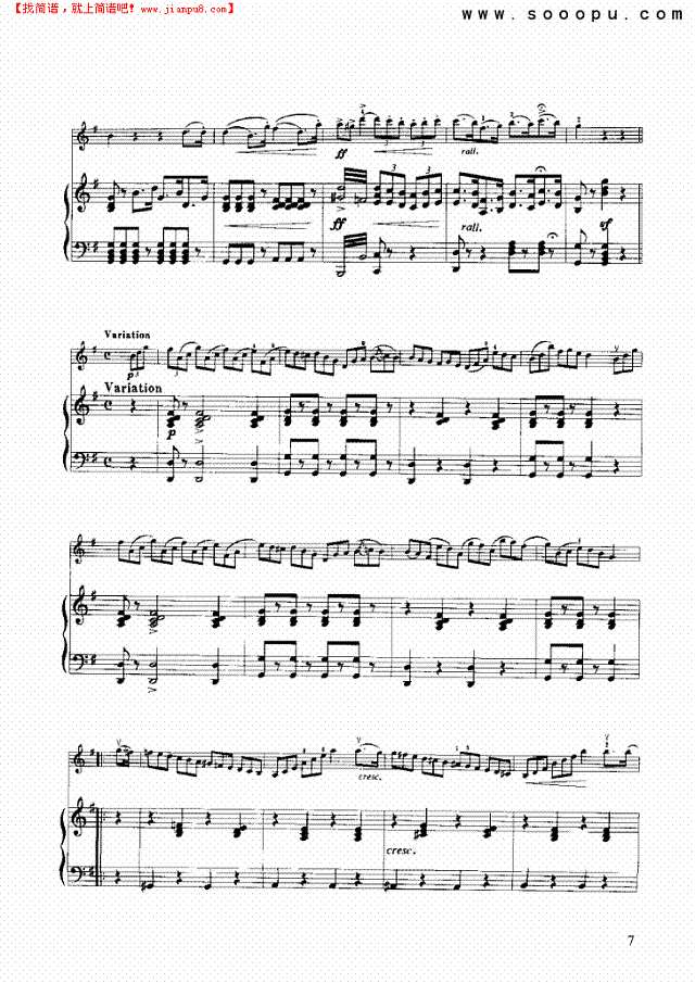 主题与变奏随想曲第2首 弦乐类 小提琴其他曲谱