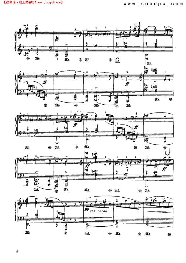 半音圆舞曲钢琴谱