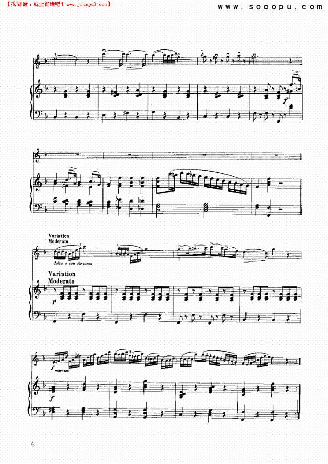 帕奇尼主题与变奏曲 弦乐类 小提琴其他曲谱