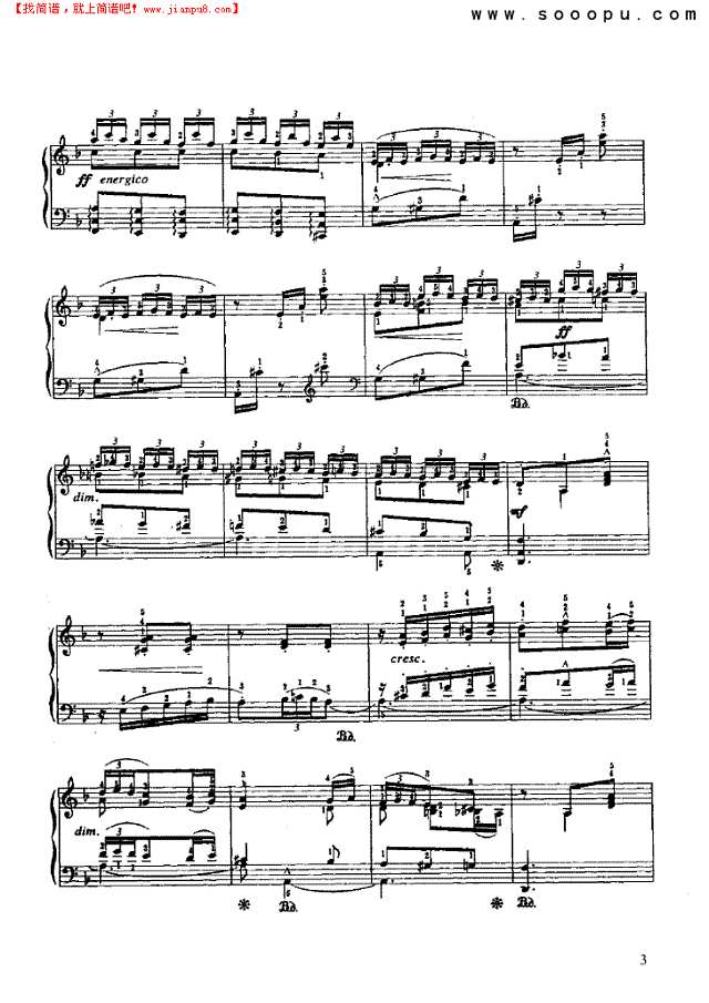 东方舞曲钢琴谱