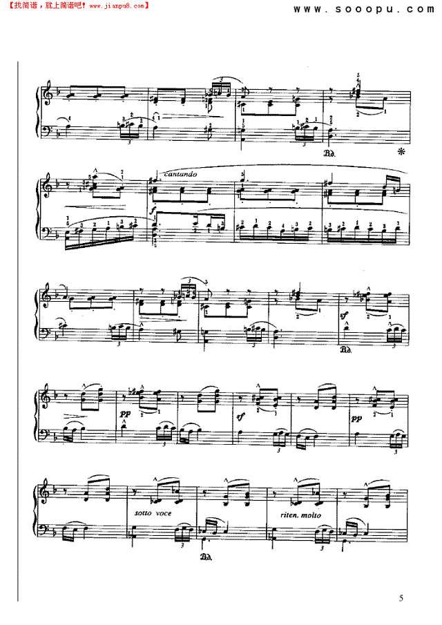 东方舞曲钢琴谱