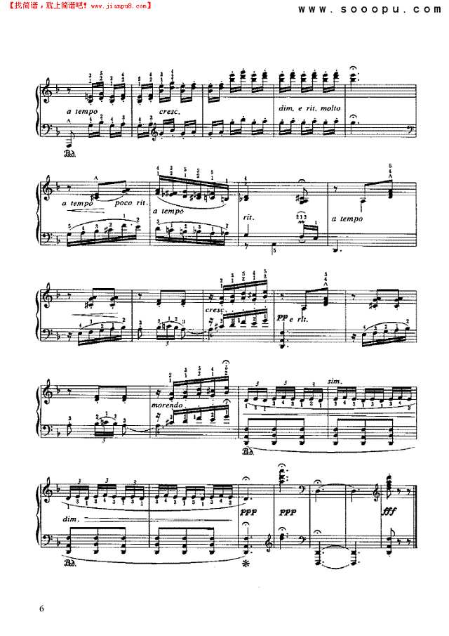 东方舞曲钢琴谱