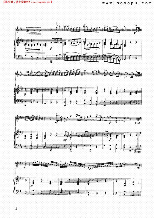 小步舞曲 弦乐类 小提琴其他曲谱