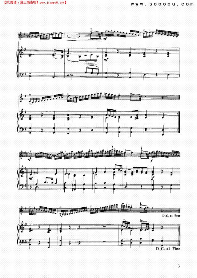 小步舞曲 弦乐类 小提琴其他曲谱