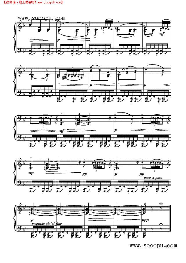 阿拉伯舞曲咖啡—舞剧《胡桃夹子》钢琴谱