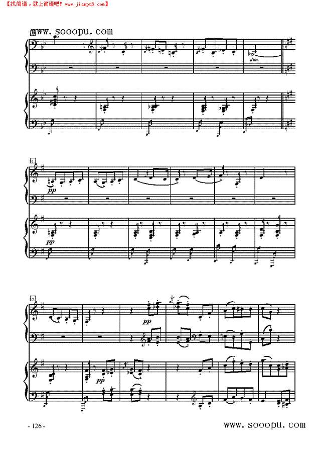 阿尔卡拉骑兵—双钢琴钢琴谱