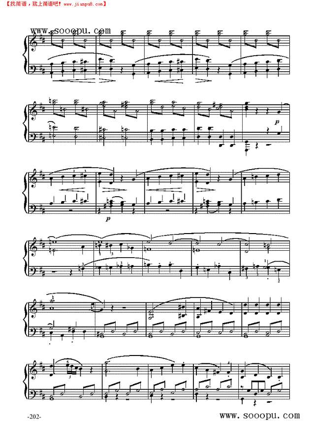 《费加罗的婚礼》序曲—歌剧钢琴谱