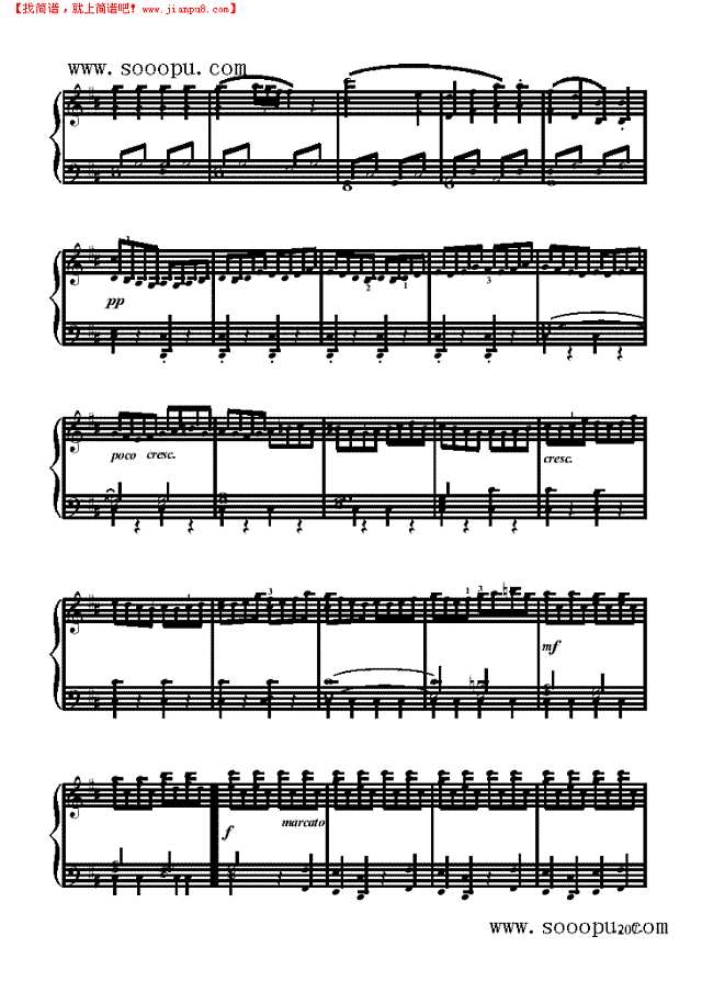 《费加罗的婚礼》序曲—歌剧钢琴谱