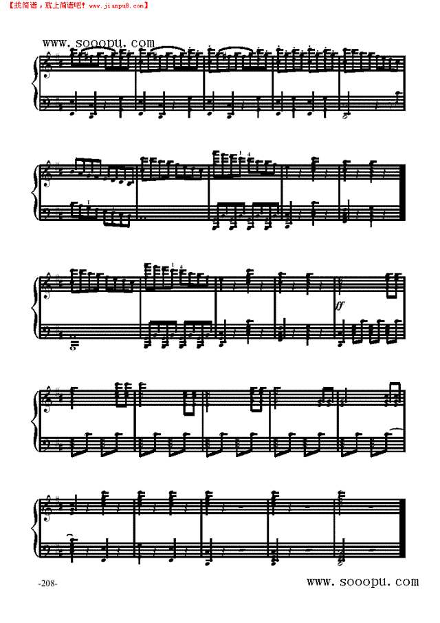 《费加罗的婚礼》序曲—歌剧钢琴谱