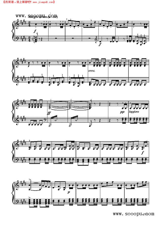 《威廉·退尔》序曲—歌剧钢琴谱