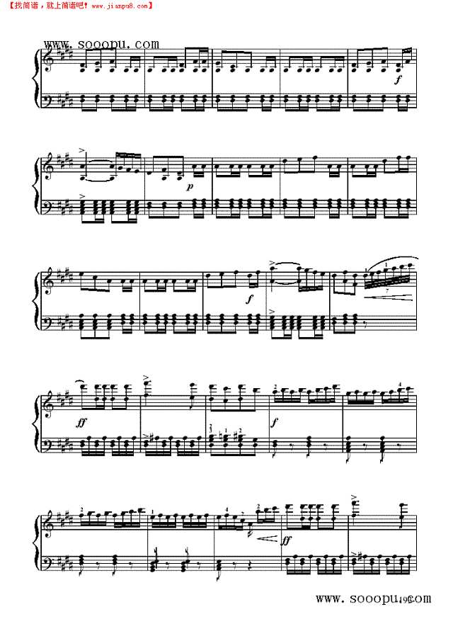 《威廉·退尔》序曲—歌剧钢琴谱