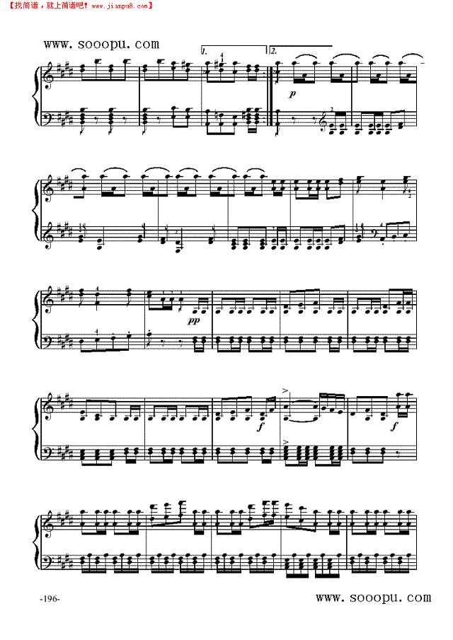 《威廉·退尔》序曲—歌剧钢琴谱