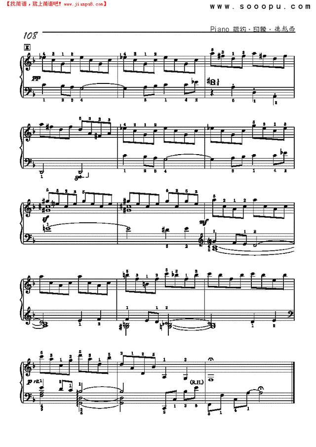 梦—简易版钢琴谱