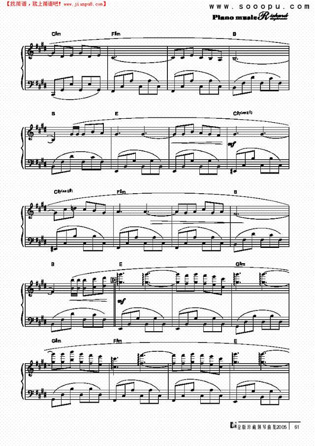 梦中的鸟钢琴谱