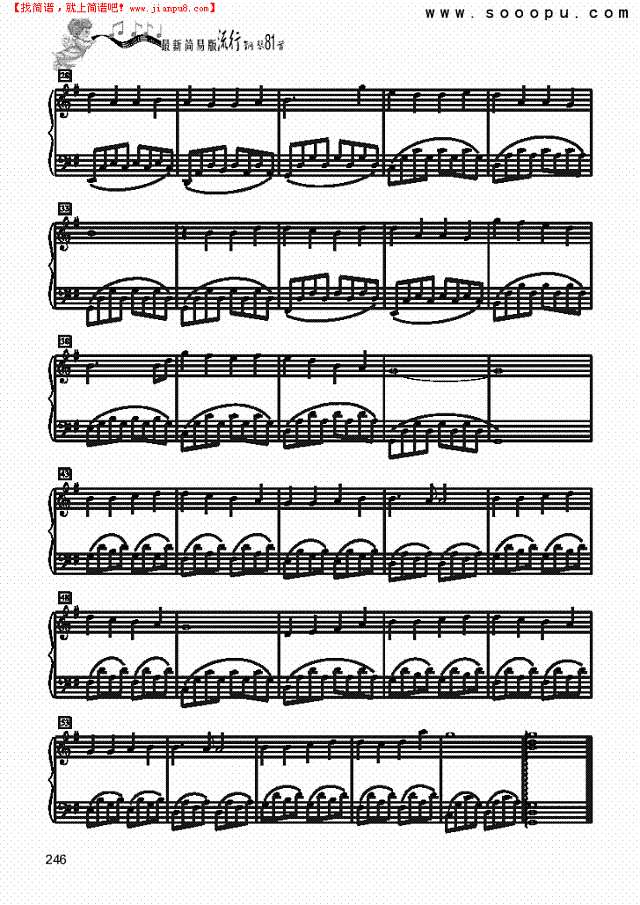 快乐练习曲-简易版钢琴谱