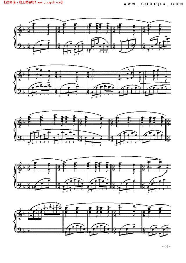 淡紫色的花束钢琴谱