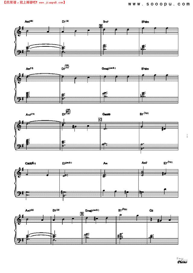 此情可待钢琴谱