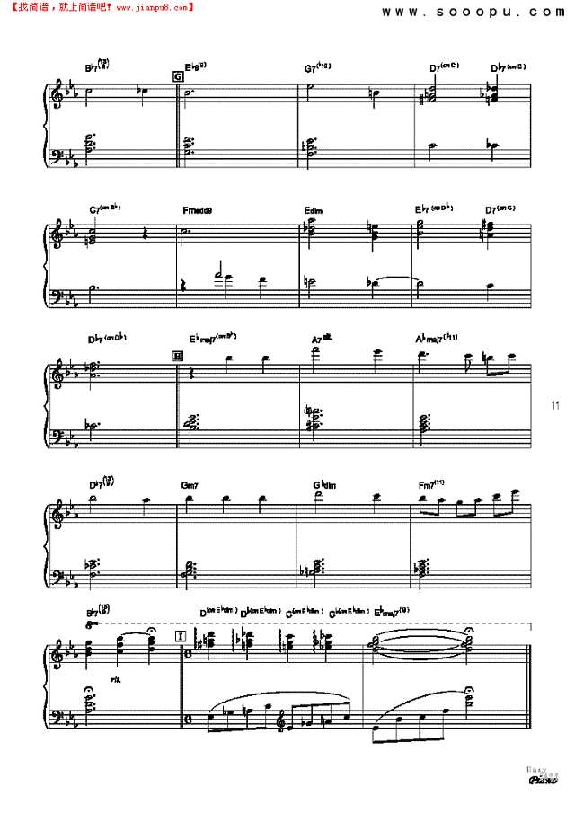 此情可待钢琴谱