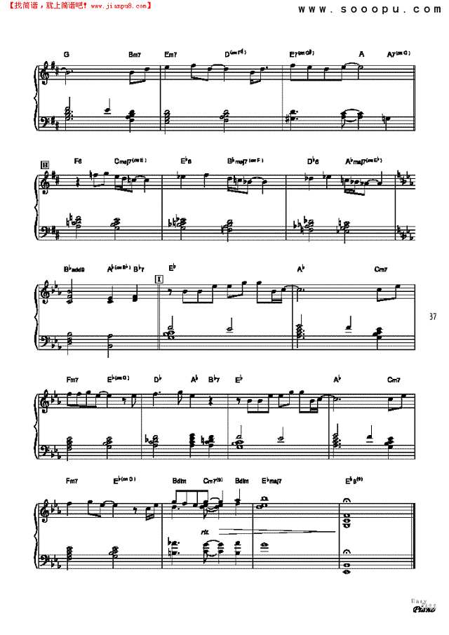 冲上云霄钢琴谱