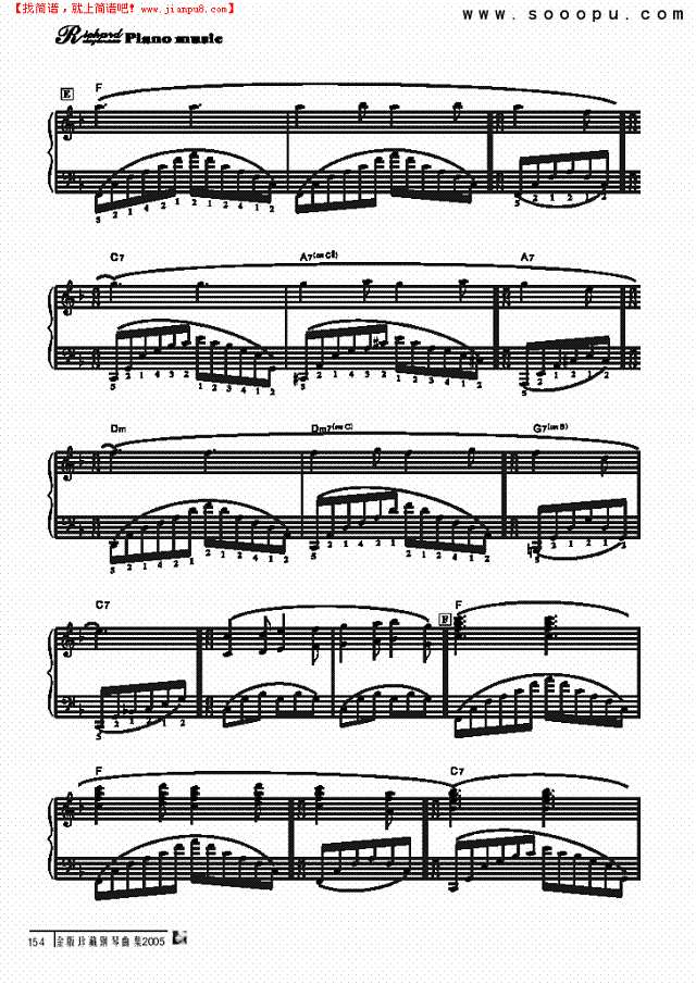淡紫色的花束钢琴谱
