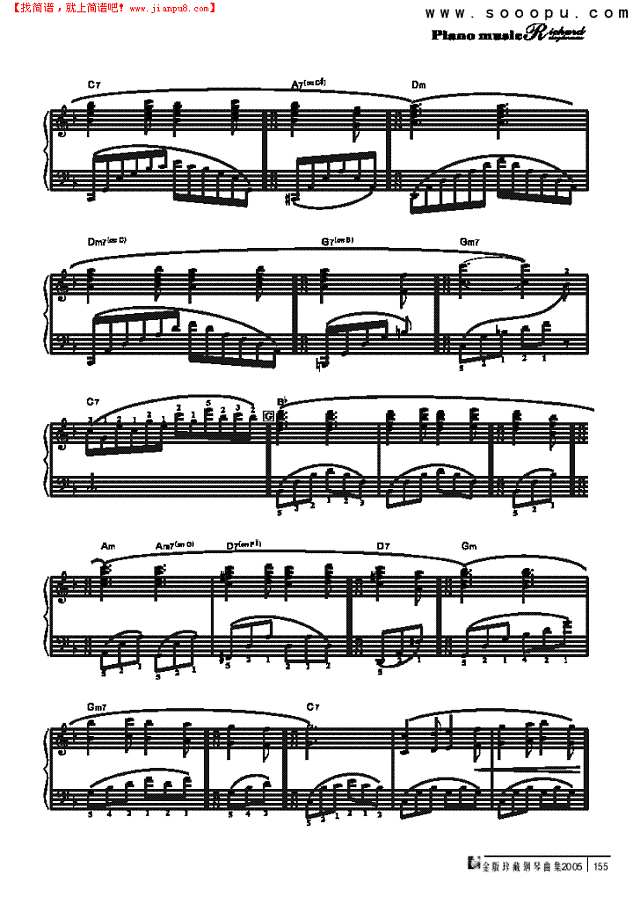 淡紫色的花束钢琴谱