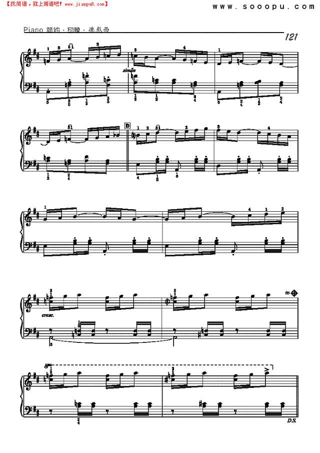 芭蕾舞-简易版钢琴谱