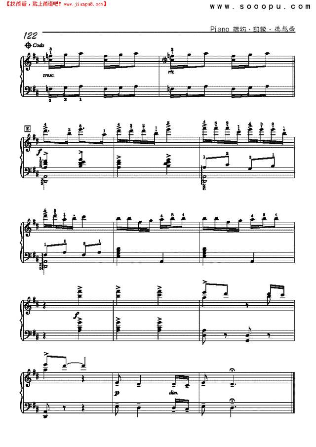 芭蕾舞-简易版钢琴谱