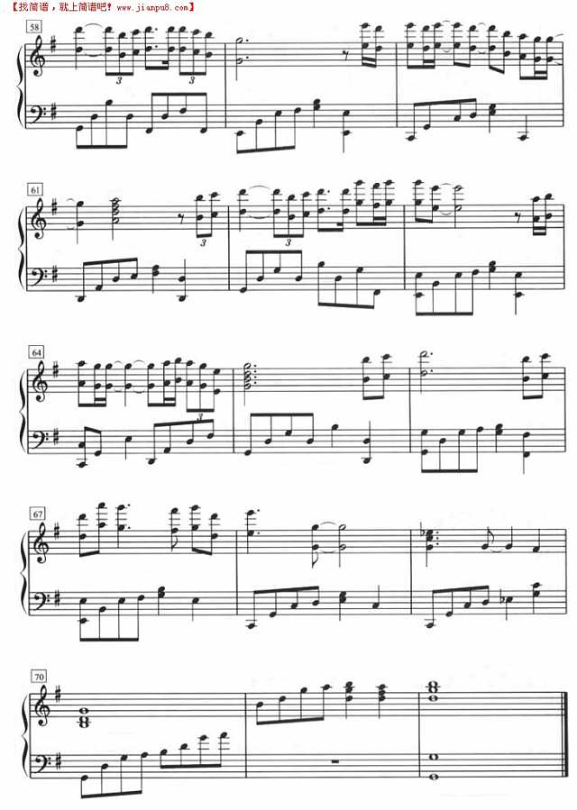 那一天/Memories（钢琴五线谱）钢琴谱