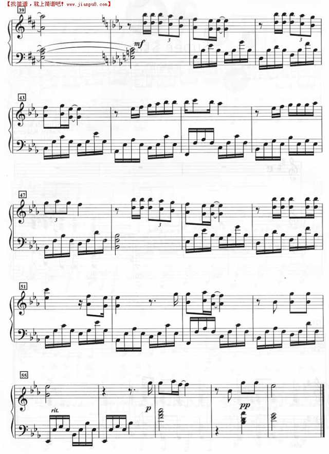 Never Mind（钢琴谱）钢琴谱