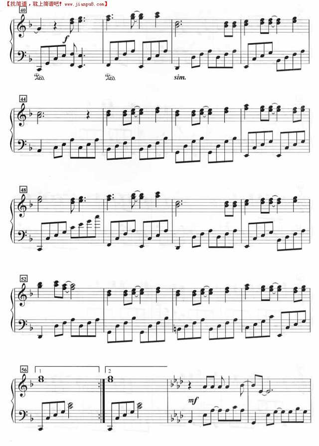 魔力（钢琴谱）钢琴谱