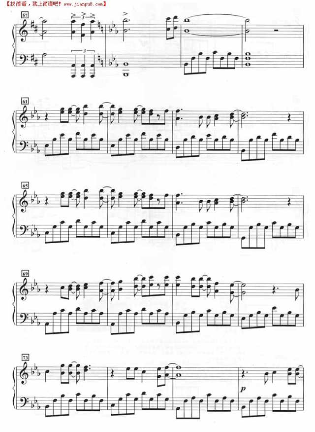 Belief（钢琴谱）钢琴谱