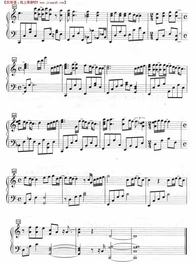 Nothing ever changes（钢琴谱）钢琴谱