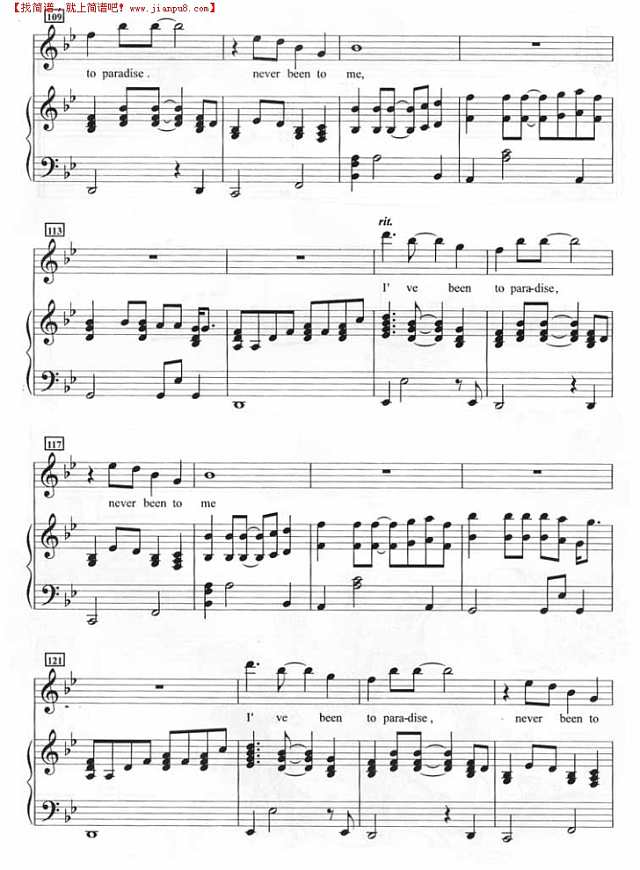 I＂ve never been to me（钢琴谱）钢琴谱