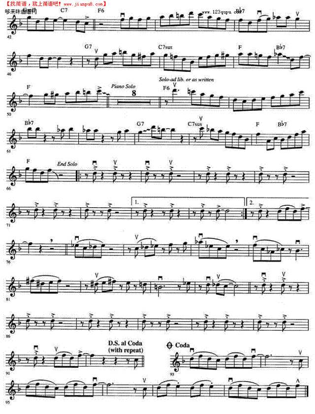 《OPUS ONE》爵士蓝调其他曲谱