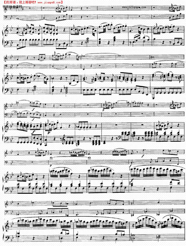 Piano Trio in B-flat Major (K.502)其他曲谱