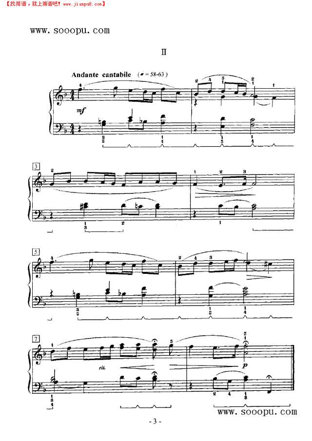 钟的小奏鸣曲钢琴谱