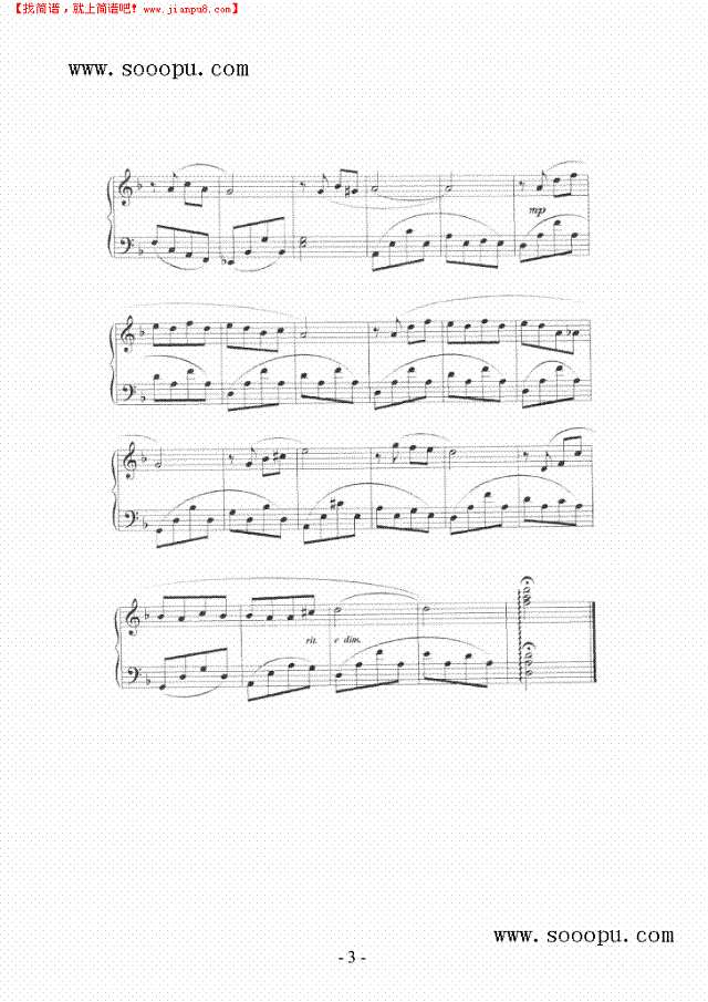 轻声细语钢琴谱