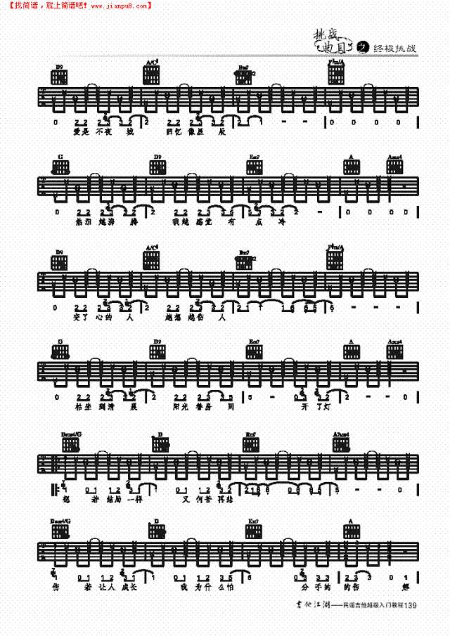 解脱-简易版-弹唱吉他谱