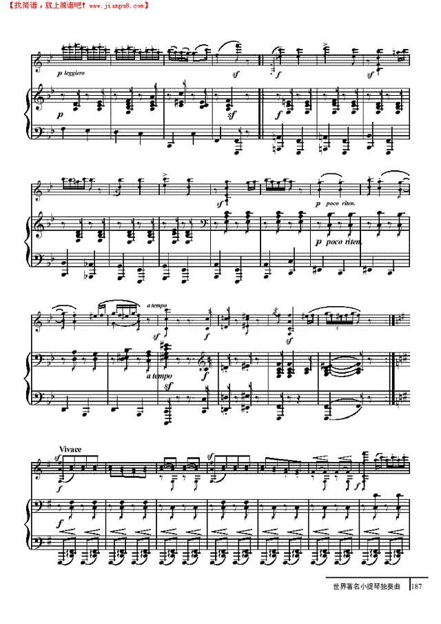 匈亚利舞曲第五号-钢伴谱 弦乐类 小提琴其他曲谱