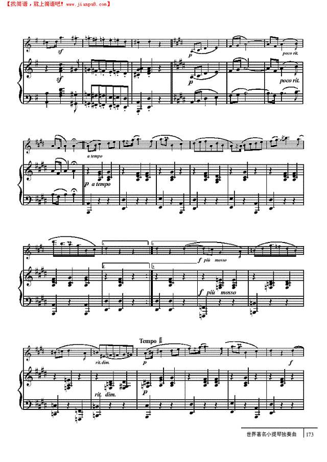 波兰舞曲-钢伴谱 弦乐类 小提琴其他曲谱