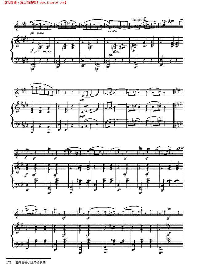 波兰舞曲-钢伴谱 弦乐类 小提琴其他曲谱