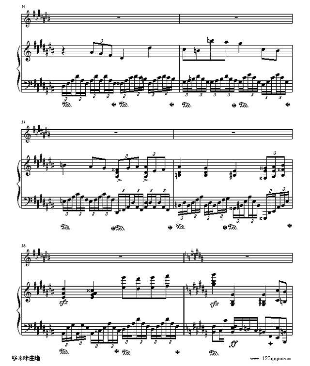 爱我还是他-陶喆钢琴谱