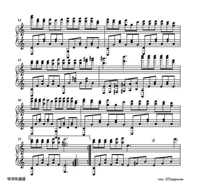 边走边爱-谢霆锋钢琴谱